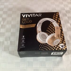 New Vivitar get loud Bluetooth headphones built-in-microphone